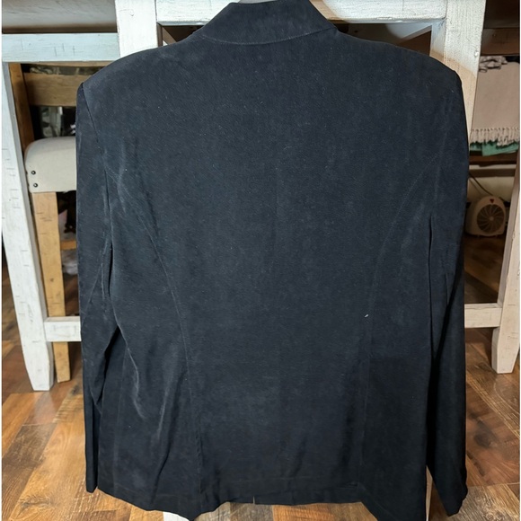 Elementz Floral Embroidered Zip Jacket w/ Padded Shoulders XL - Picture 3 of 5